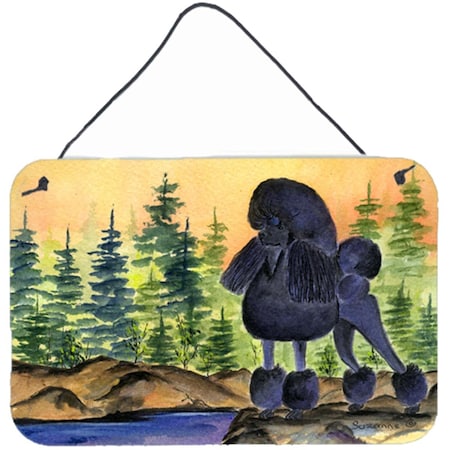 Carolines Treasures Poodle Indoor Aluminium Metal Wall Or Door Hanging Prints SS8196DS812